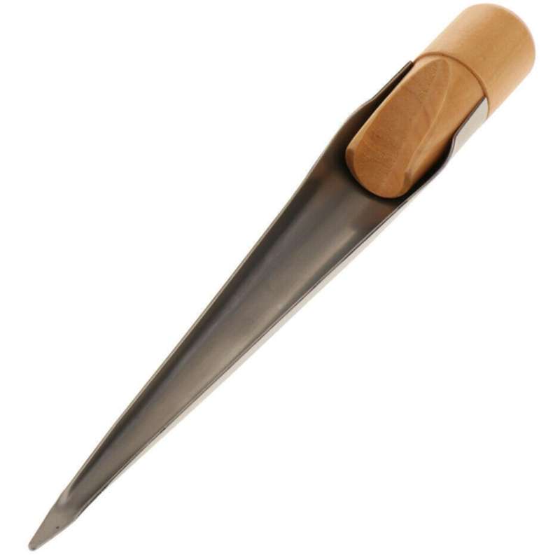 304 Stainless Steel Swedish Style Rope Splicing Spike with Wood Handle for Yacht Speedboat