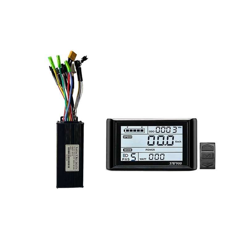 30a Three-mode Sine Wave Ebike Controller with Sw900 Display for 36v 48v 750w1000w Electric Bicycle