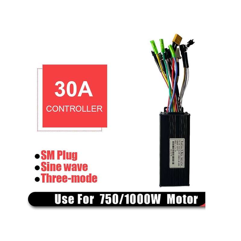 30a Three-mode Sine Wave Ebike Controller with Sw900 Display for 36v 48v 750w1000w Electric Bicycle