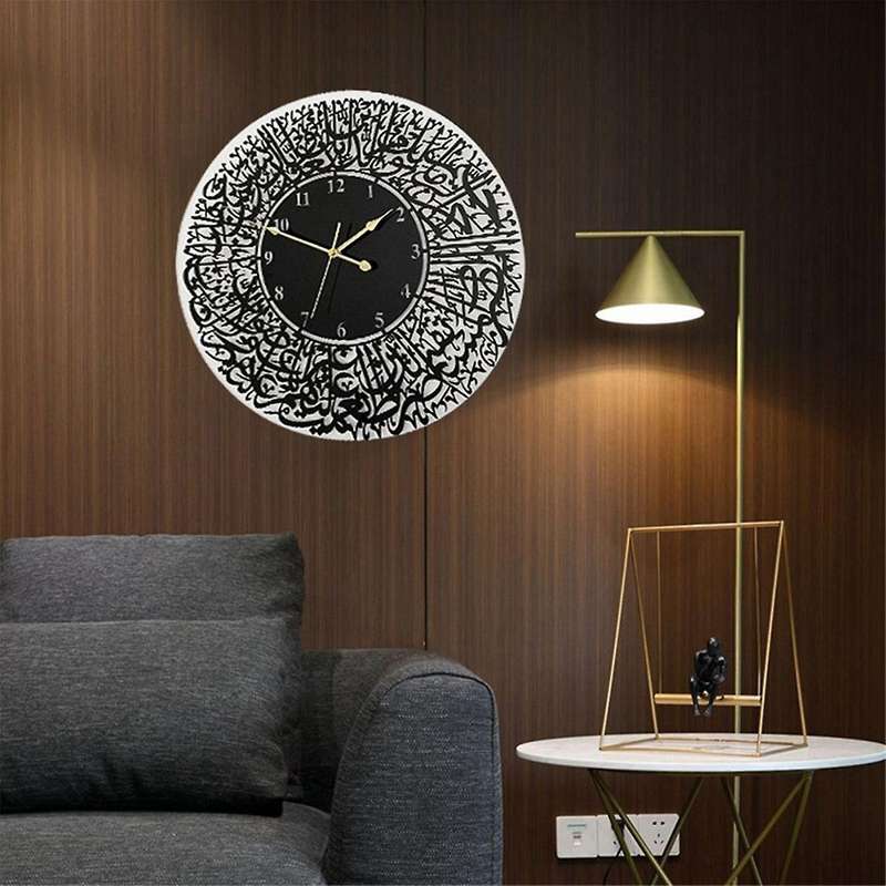 30cm Home Decoration Mirror Art Calligraphy Living Rooms Decor Acrylic Wall Decor Muslim Islamic Qua
