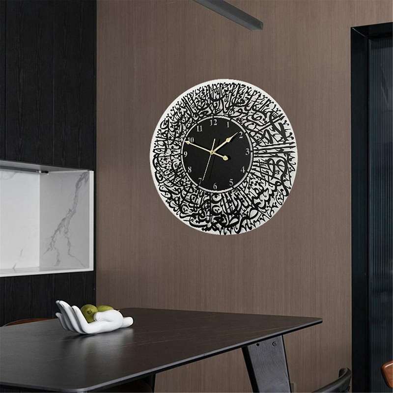 30cm Home Decoration Mirror Art Calligraphy Living Rooms Decor Acrylic Wall Decor Muslim Islamic Qua
