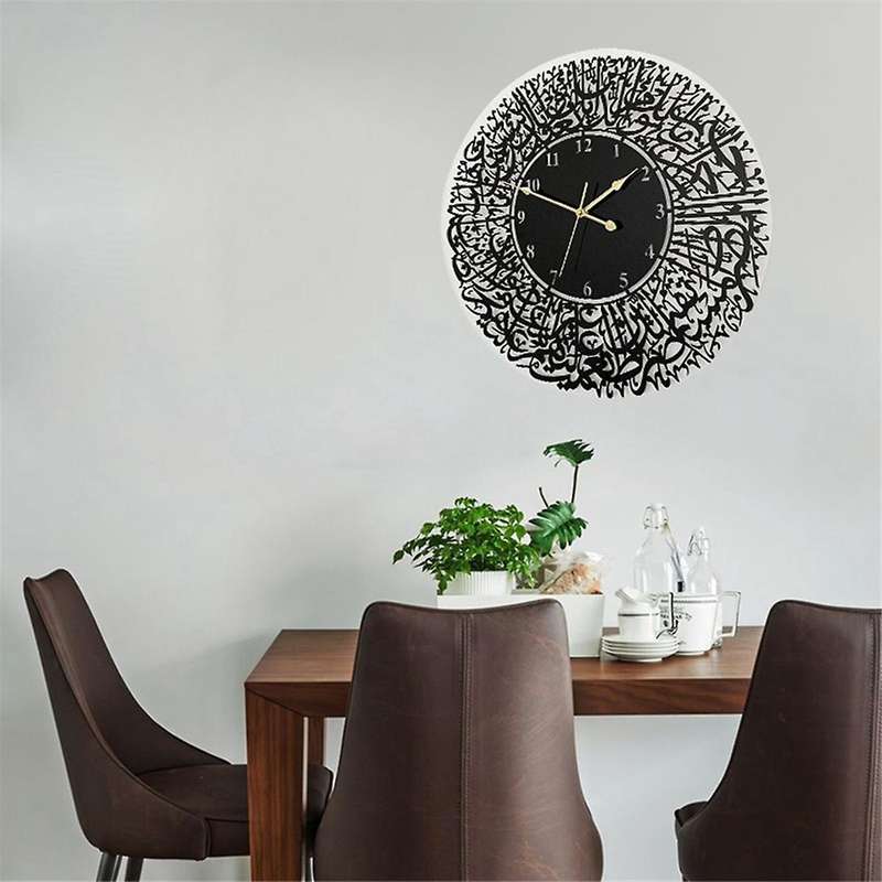 30cm Home Decoration Mirror Art Calligraphy Living Rooms Decor Acrylic Wall Decor Muslim Islamic Qua