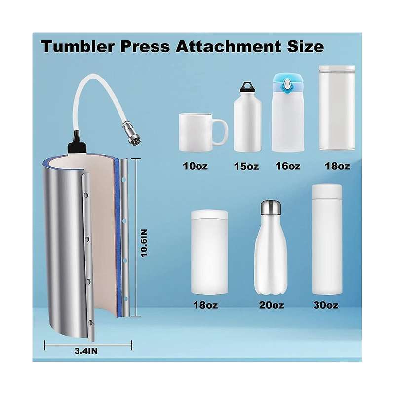 30Oz 110V,Glass Mug Sublimation Heating Transfer Machine for K-Type Thermocouple, for 11Oz 15Oz 20O