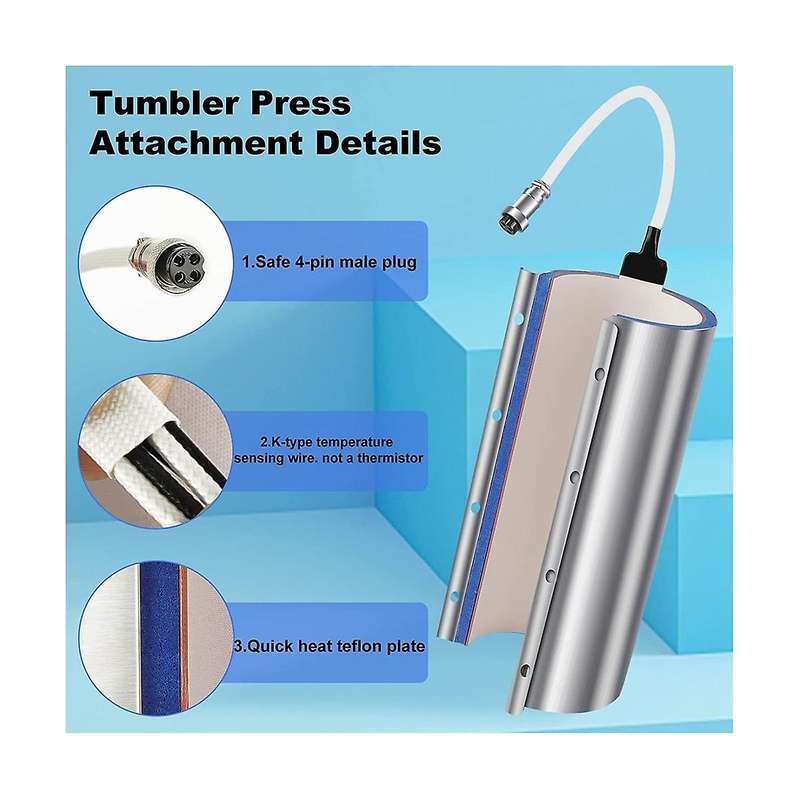 30Oz 110V,Glass Mug Sublimation Heating Transfer Machine for K-Type Thermocouple, for 11Oz 15Oz 20O