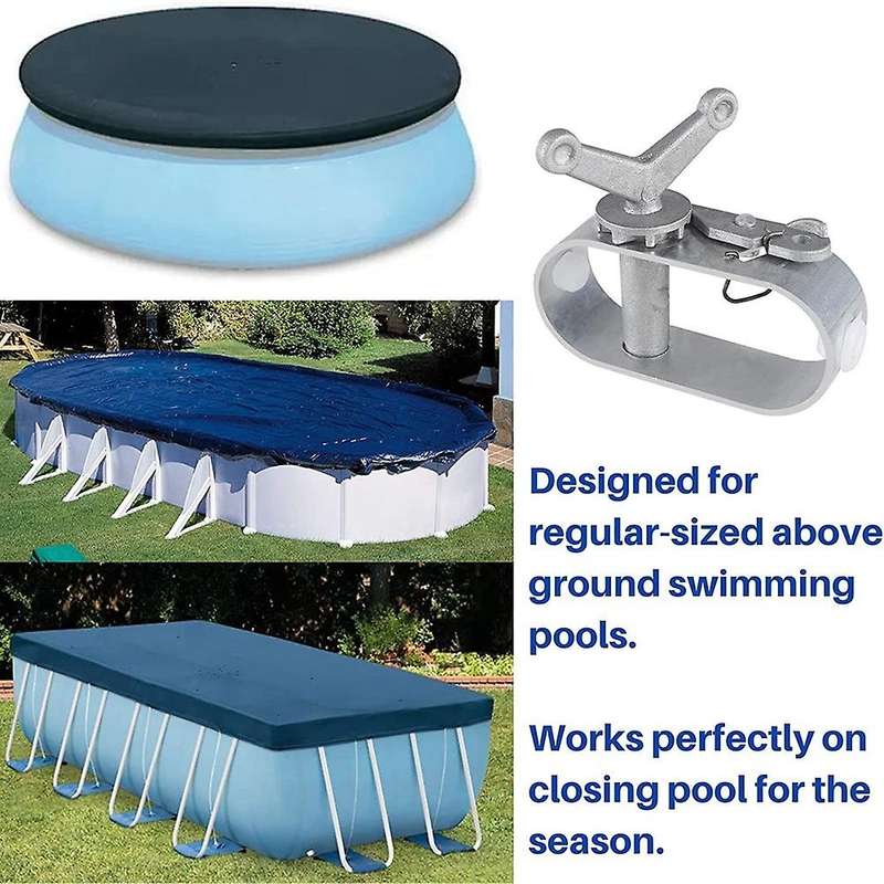 30M Swimming Pool Cover Cable & Winch Kit,Pool Cover Cable and Ratchet for Swimming Pool Covers,30M