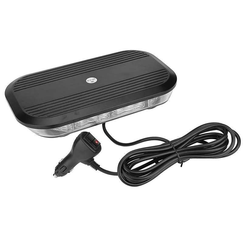 30LED Car Strobe Light 12 Inch Short Row Roof Warning Light 12-24V High Power High Strobe Ceiling Li