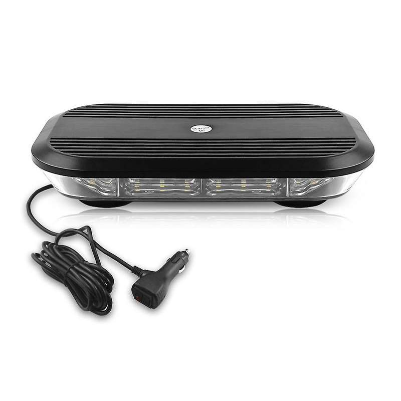 30LED Car Strobe Light 12 Inch Short Row Roof Warning Light 12-24V High Power High Strobe Ceiling Li