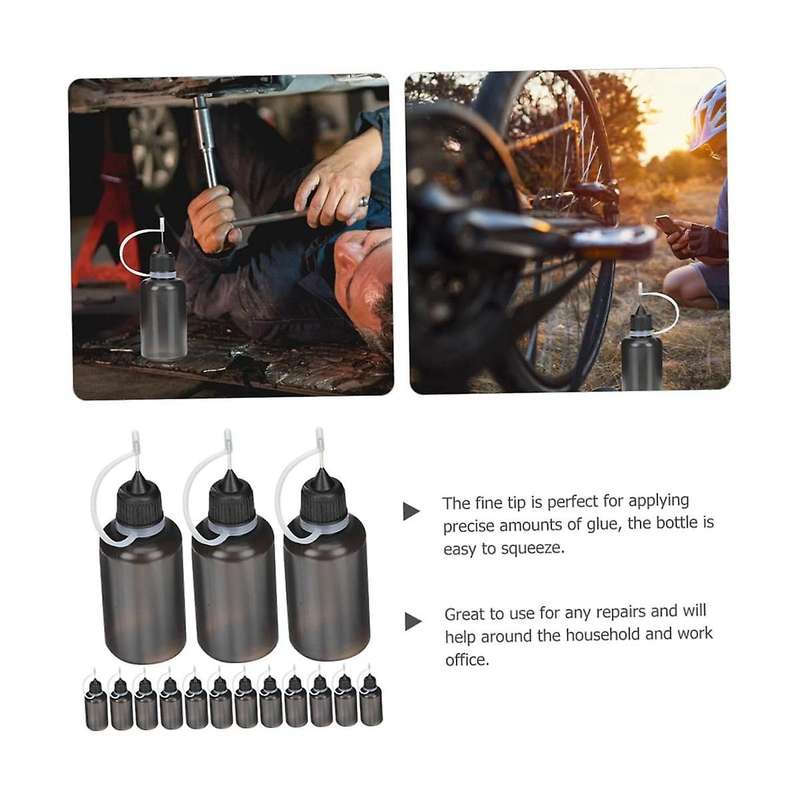 30ML/1Oz Glue Bottles 24Pcs Portable Tip Bottle Pointed Mouth Glue Applicator Bottles Water Bottle w