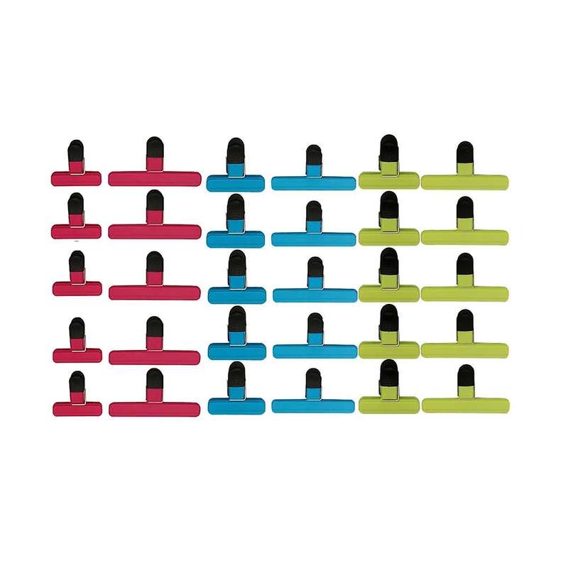 30pcs Bag Clips Assorted Sizes Food Bag Clips Plastic Heavy Seal Grip for Snacks Coffee Vegetables