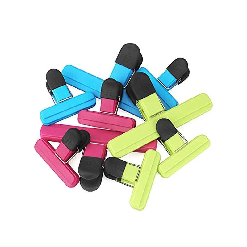 30pcs Bag Clips Assorted Sizes Food Bag Clips Plastic Heavy Seal Grip for Snacks Coffee Vegetables