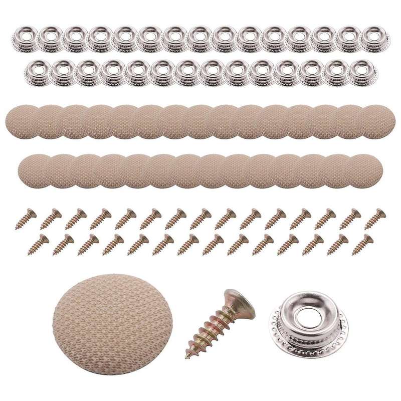 30Pcs Car Ceiling Cloth Fixing Screw Car Roof Fixed Buckle Snap Rivets Retainer Automotive Headliner