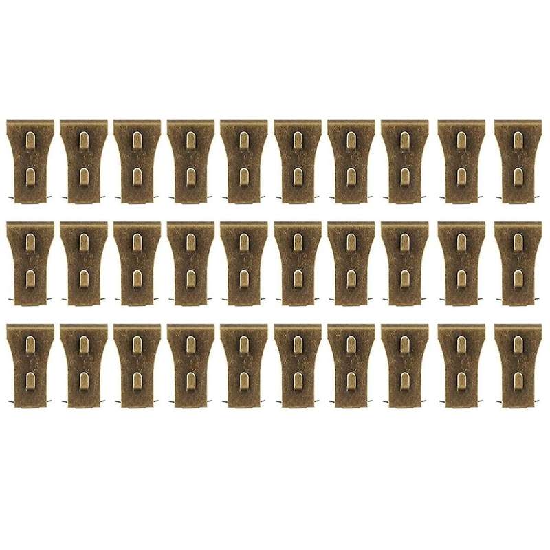 30pcs Brick Wall Clips for Hanging Outdoors Hooks Wall Siding Hooks, No Drill Fits Bricks 2 1/4 Inch
