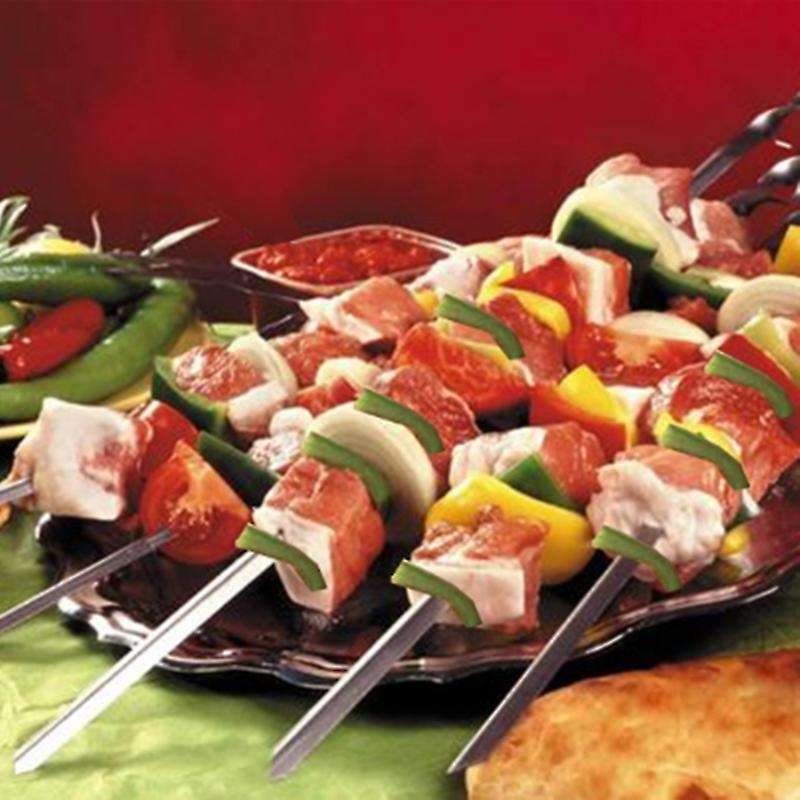 30Pcs Barbecue Set Set Stainless Steel Twisted Skewers