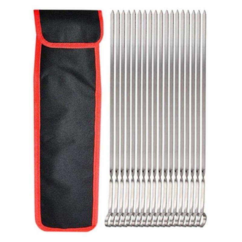 30Pcs Barbecue Set Set Stainless Steel Twisted Skewers