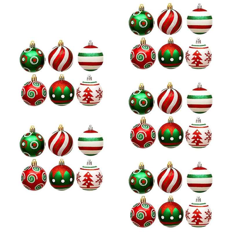 30pcs Christmas Ball Christmas Tree Decoration Ornaments for Home Decor Xmas Hanging Tree Pendants N
