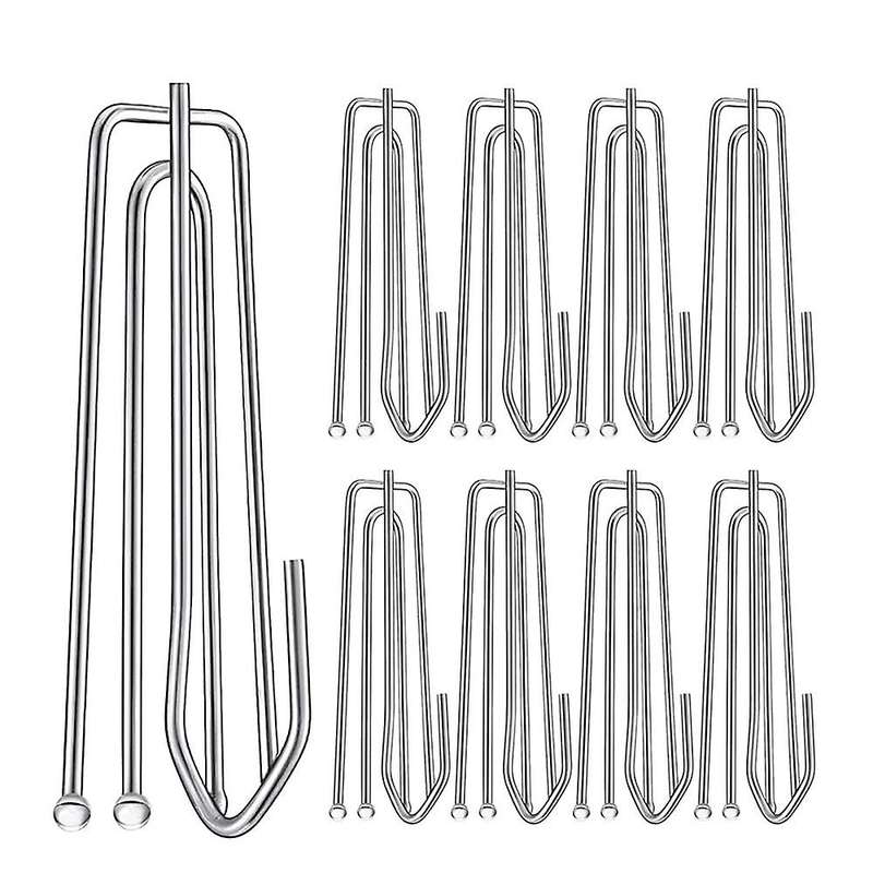 30Pcs Curtain Hook Four Fork Hook Curtain Accessories Curtain Cloth Ring Clamp Tracks 4 Prongs Pinch