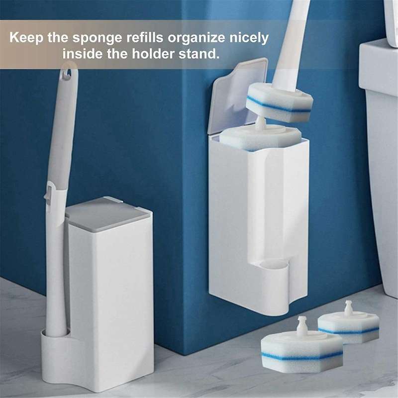 30Pcs Disposable Toilet Cleaning Syste Disposable Toilet Flushable Refill Brush