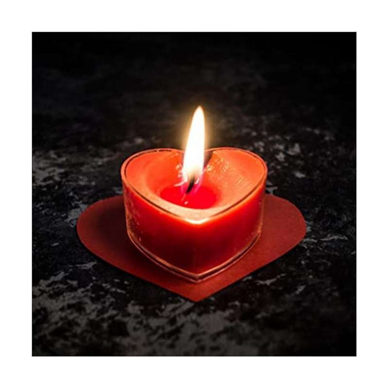 30pcs Heart Shaped Tea Light Candle Cups with Wicks Clear Love Heart Candle Wax Tins Jars Cases For