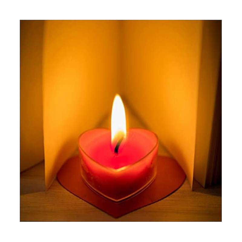 30pcs Heart Shaped Tea Light Candle Cups with Wicks Clear Love Heart Candle Wax Tins Jars Cases For