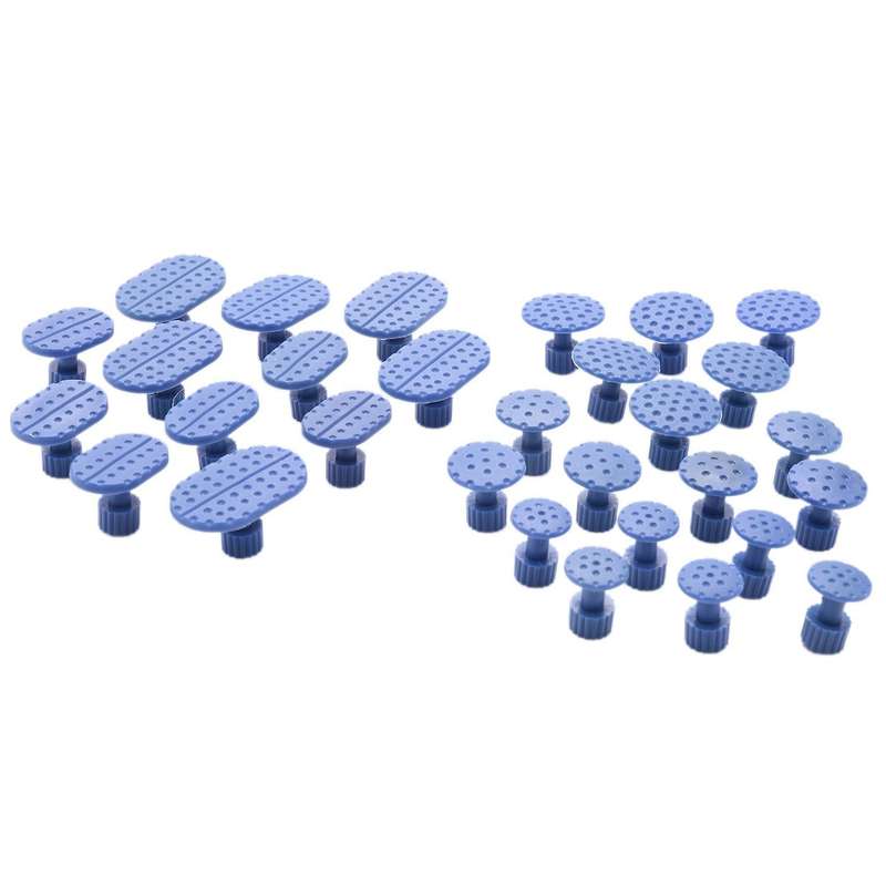 30Pcs Glue Tabs Dent Lifter Tools Dent Puller Removal Slide Hammer Tool Compatible Auto Paintless De