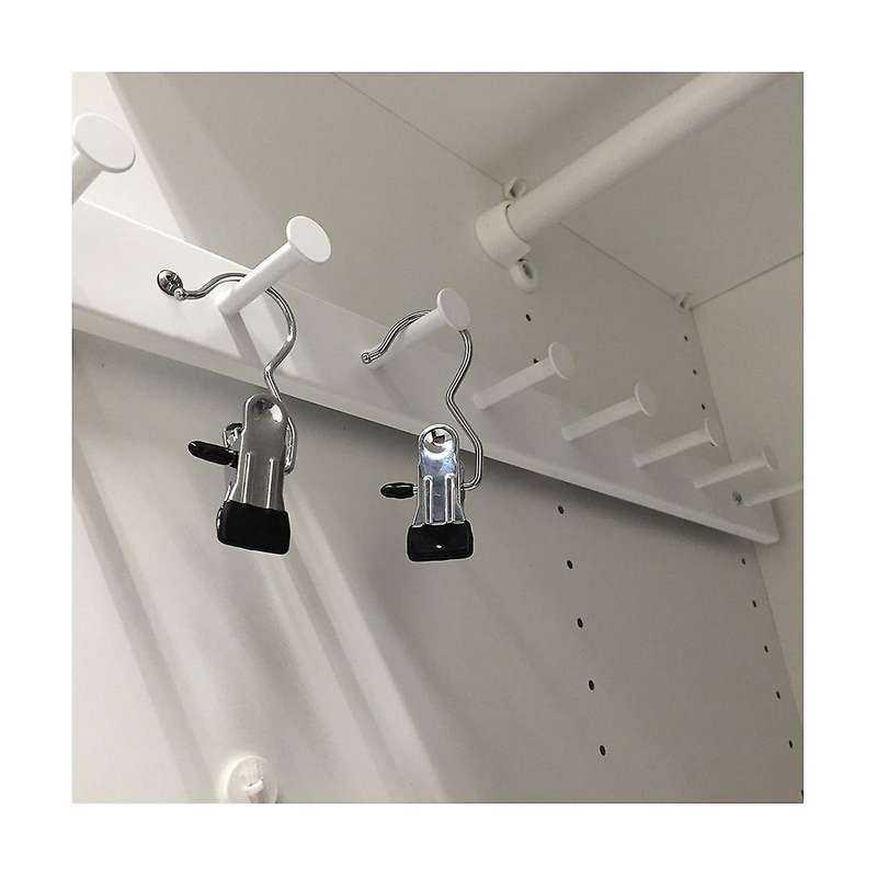 30pcs Legging Organizer for Closet Pants Hangers Space Saving Portable Stainless Steel Single Clips