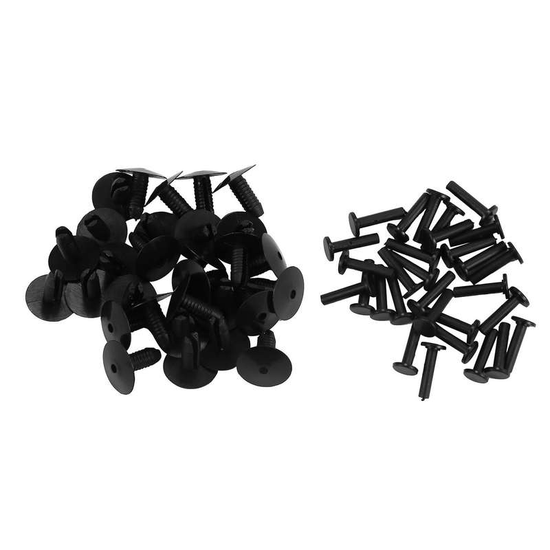 30pcs Plastic Bumper Mounting Rivet Body Trim Clip Compatible E30 E36 E46 E39 E38