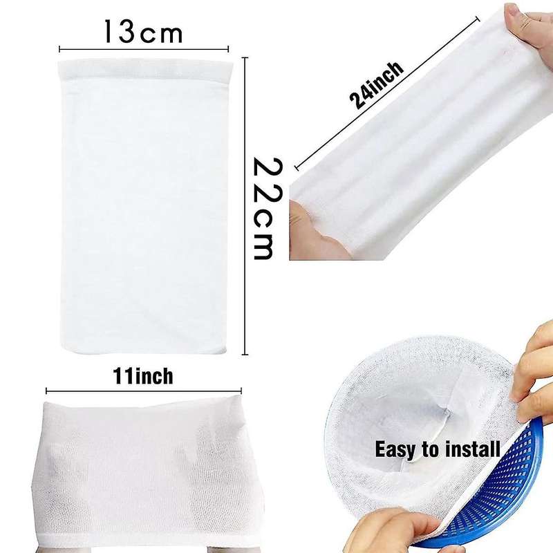 30pcs Pool Skimmer Filter Socks for Above Ground and Inground Pool Skimmer Basket, Pool Nets for Cle