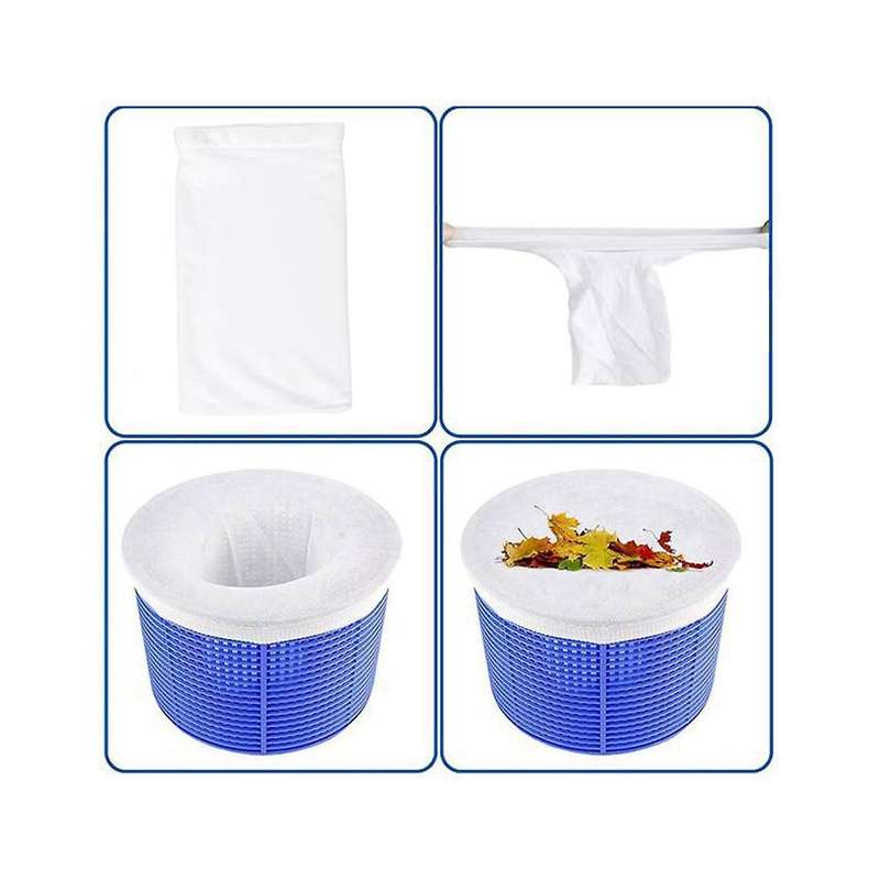 30pcs Pool Skimmer Filter Socks for Above Ground and Inground Pool Skimmer Basket, Pool Nets for Cle