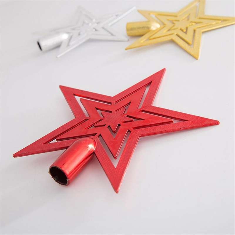 30pcs Star Hanging Holiday Decorative Crafts 5-pointed Star Hanging Decoration Pendant Pentagram Gar