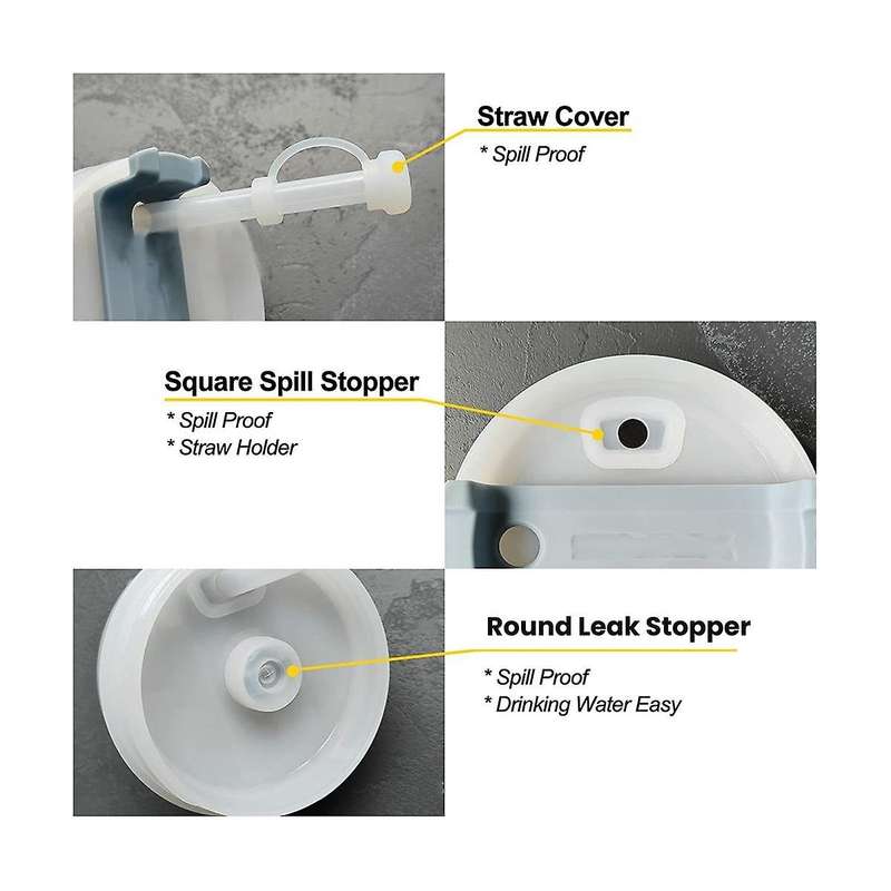 30pcs Silicone Anti-overflow Plug, Cup Lid Suction Cap Accompanying Cup Silicone Suction Cap Anti-le