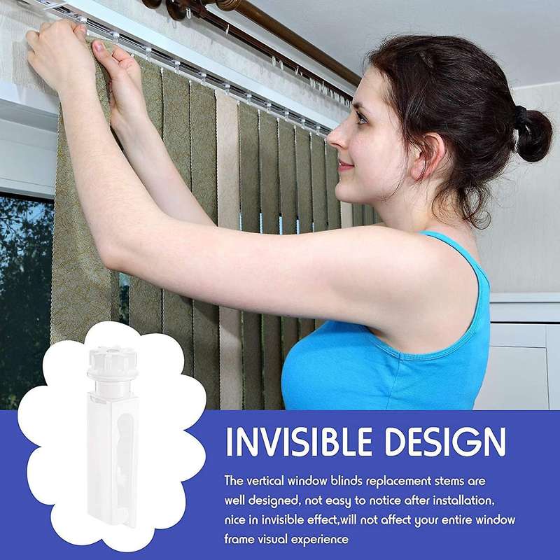 30pcs Vertical Blind Replacement White Stems for Vertical Blind Vertical Blind