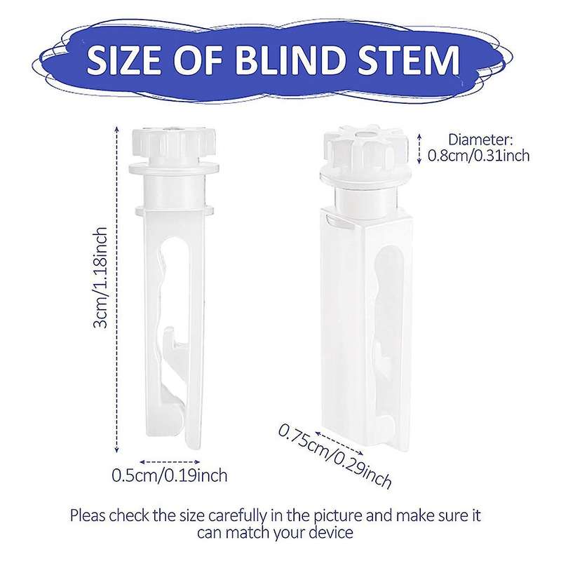 30pcs Vertical Blind Replacement White Stems for Vertical Blind Vertical Blind