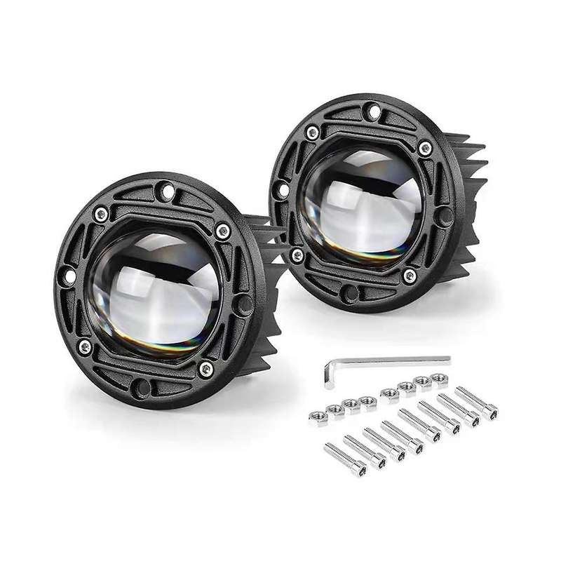 30w Yellow White Colour 12v Led Round Spotlight 3inch Front Bar Fog Light Suitable for Motorbikes B