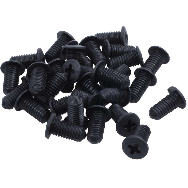 30x 8mm Auto Fender Clips Fit for Front Push-type Retainer Clips Black