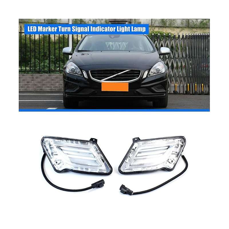 31278557 Car Left Front Led Marker Turn Signal Indicator Light Lamp for S60 2011-2013