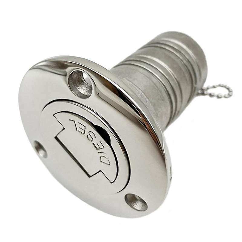 316 Stainless Steel Boat Deck Fill Filler Port Gas Fuel Tank with Key Cap