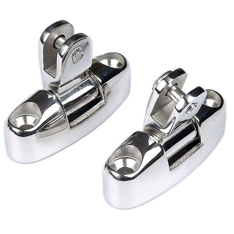 316 Stainless Steel Marine Awning Boat Set Bimini Island Top Deck Hinged Rotation with Rubber Pad