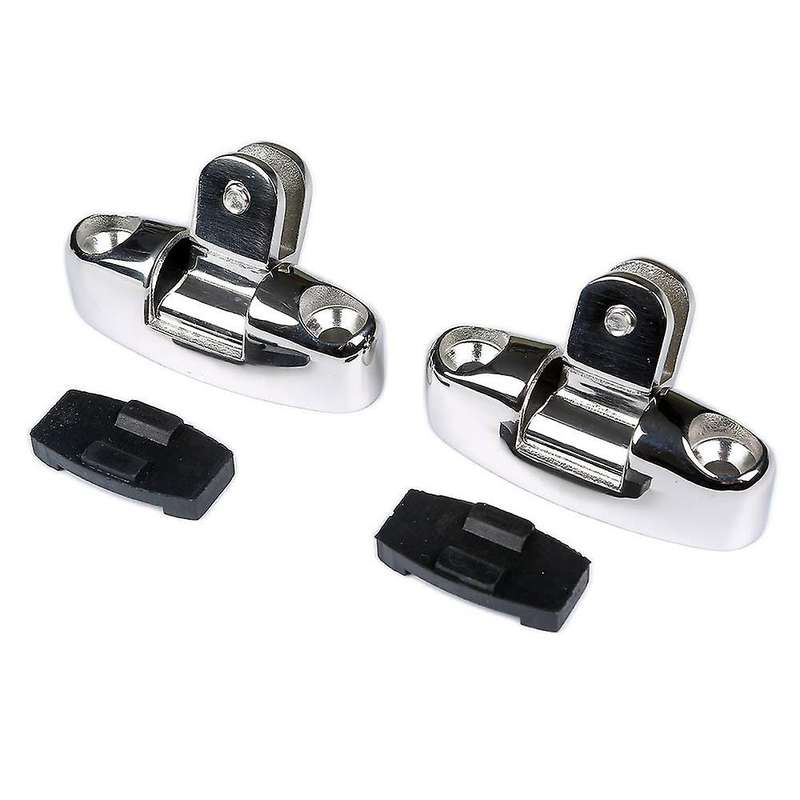 316 Stainless Steel Marine Awning Boat Set Bimini Island Top Deck Hinged Rotation with Rubber Pad