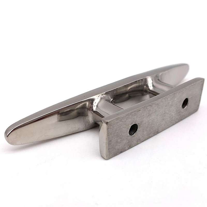 316 Stainless Steel Polished Combo Mooring Cleat 2 Hole Hardware Boat Cleats for Marine Boat Deck Ro
