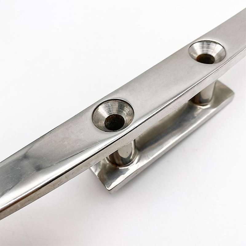 316 Stainless Steel Polished Combo Mooring Cleat 2 Hole Hardware Boat Cleats for Marine Boat Deck Ro