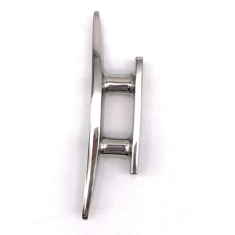 316 Stainless Steel Polished Combo Mooring Cleat 2 Hole Hardware Boat Cleats for Marine Boat Deck Ro