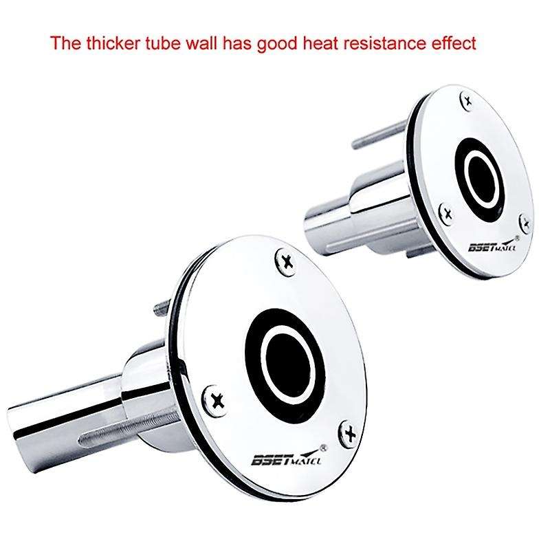 316 Stainless SteelThru Hull Exhaust Skin Fitting Tube Pipe Socket Hardware Part of Air Heater for M