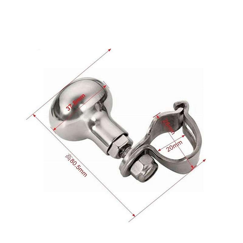 316 Stainless Steel Marine Steering Wheel Trim Knob for Marine Yachts, Marine Steering Knob Fits Rim
