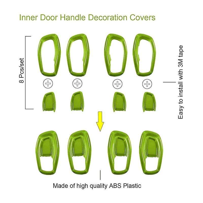 31Pcs Car Interior Accessories Decoration Set for 2015-2020 (Green)