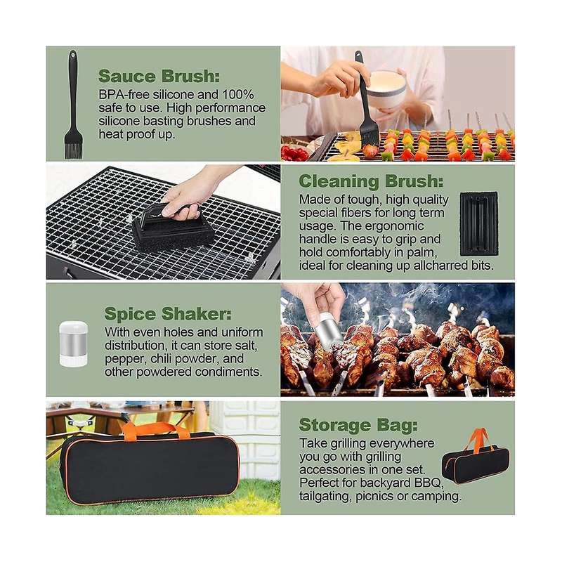 31pcs Griddle Accessories Kit, Flat Top Grill Accessories Set for Blackstone and , Grill Spatula Se