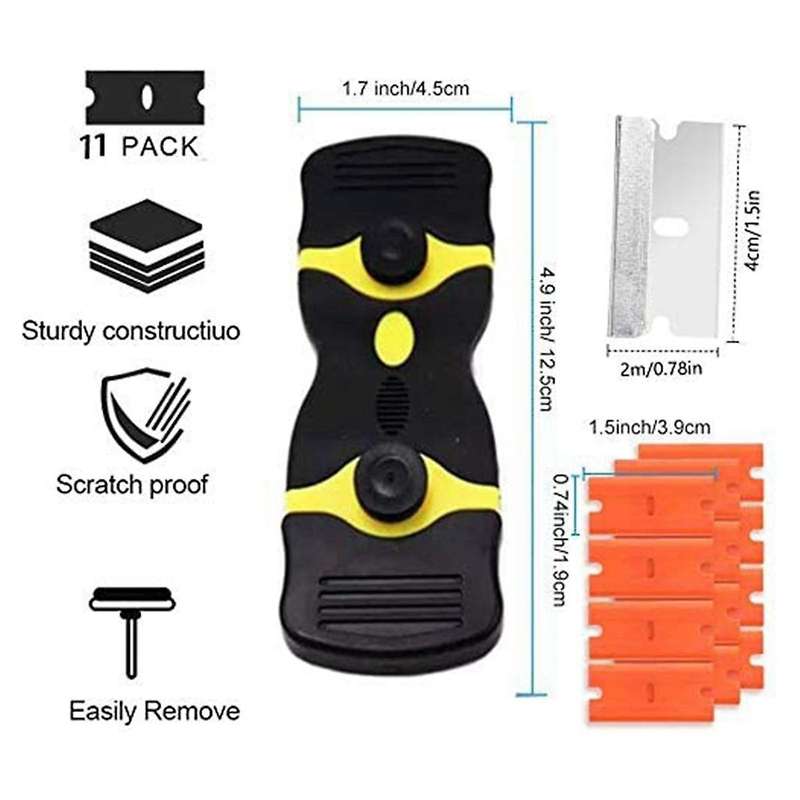 31-Piece Multi-Purpose Scraper Scraper with 20 Plastic and 10 Metal Blades Scraper Cleaning Tools.