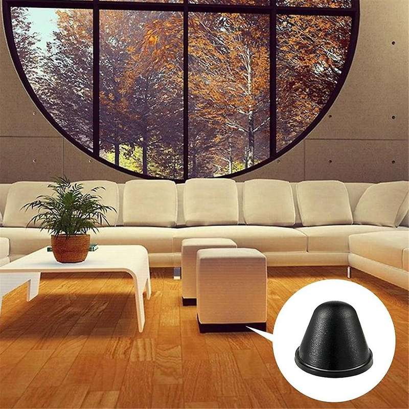 32 Pcs Conical Rubber Bumpers Black Cone Shaped Spacers 3 Different Sizes Self Adhesive Speaker Pads