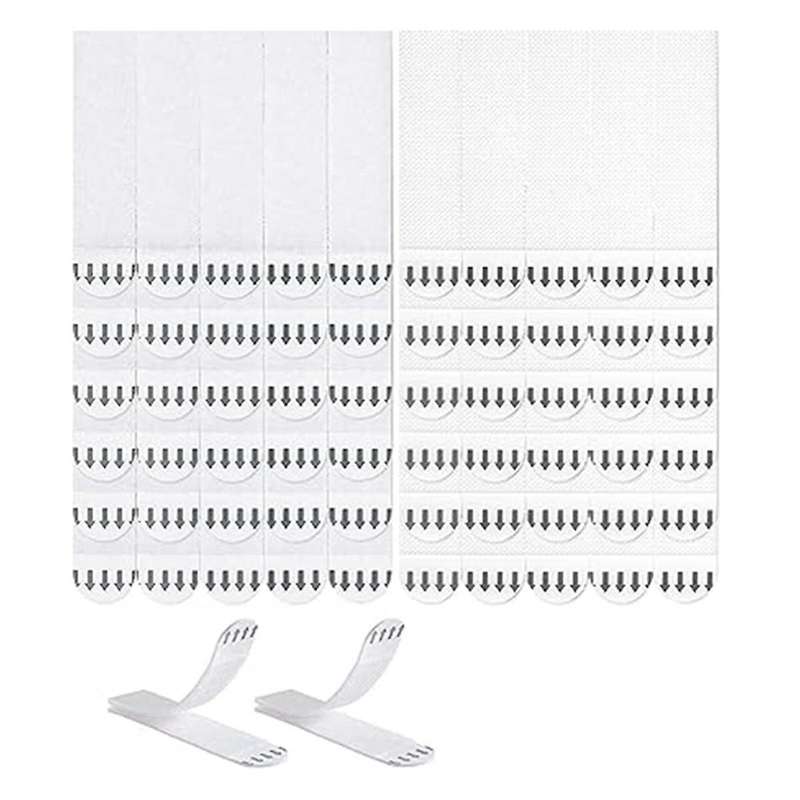 32 Pairs of Wall Adhesive Hooks, Traceless, Easy-To-Pull, Nail-Free Adhesive Stickers, Frame Hanging