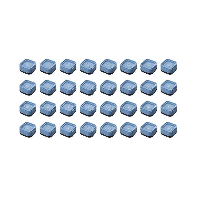 32 Pack Furniture Risers Bed Risers Desk Leg Risers,1.38 Inch Stackable Adjustable Heavy Duty Bed L