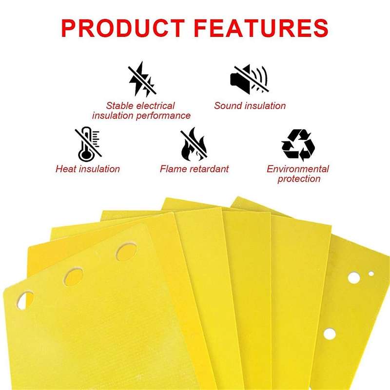 3240 Insulation Epoxy Plate 203x172x0.5mm Insulation High Temperature Resistance Resin Fiberglass Bo